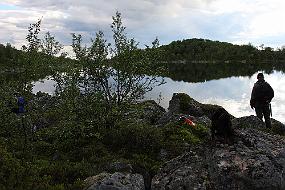 IMG_1146 Fantastisk vær og vi må prøve fiskelykken i ett av småvannene før Hesteskovann